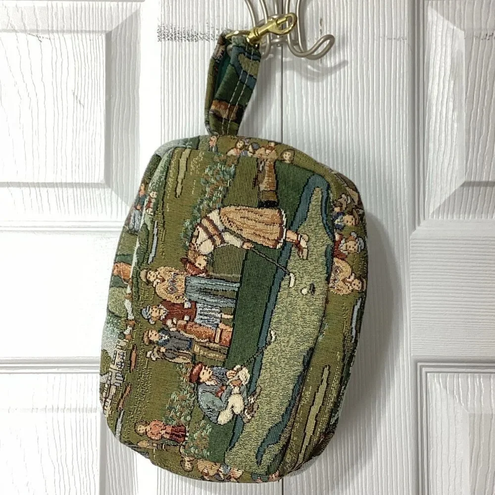 Holdings Brand Golf Theme Tapestry Bag With Side Clip Golf Ball Bag